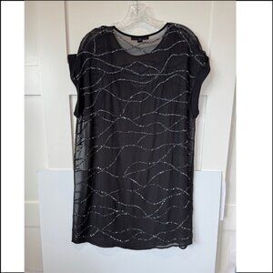 All Saints Black with Sequins Dress XS